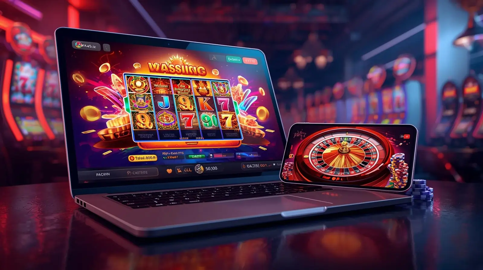 Spree Casino online interface with slots and roulette