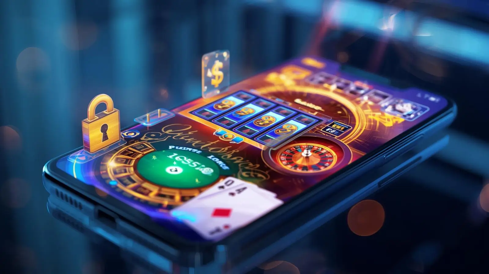 Casino med PugglePay mobile casino interface with games