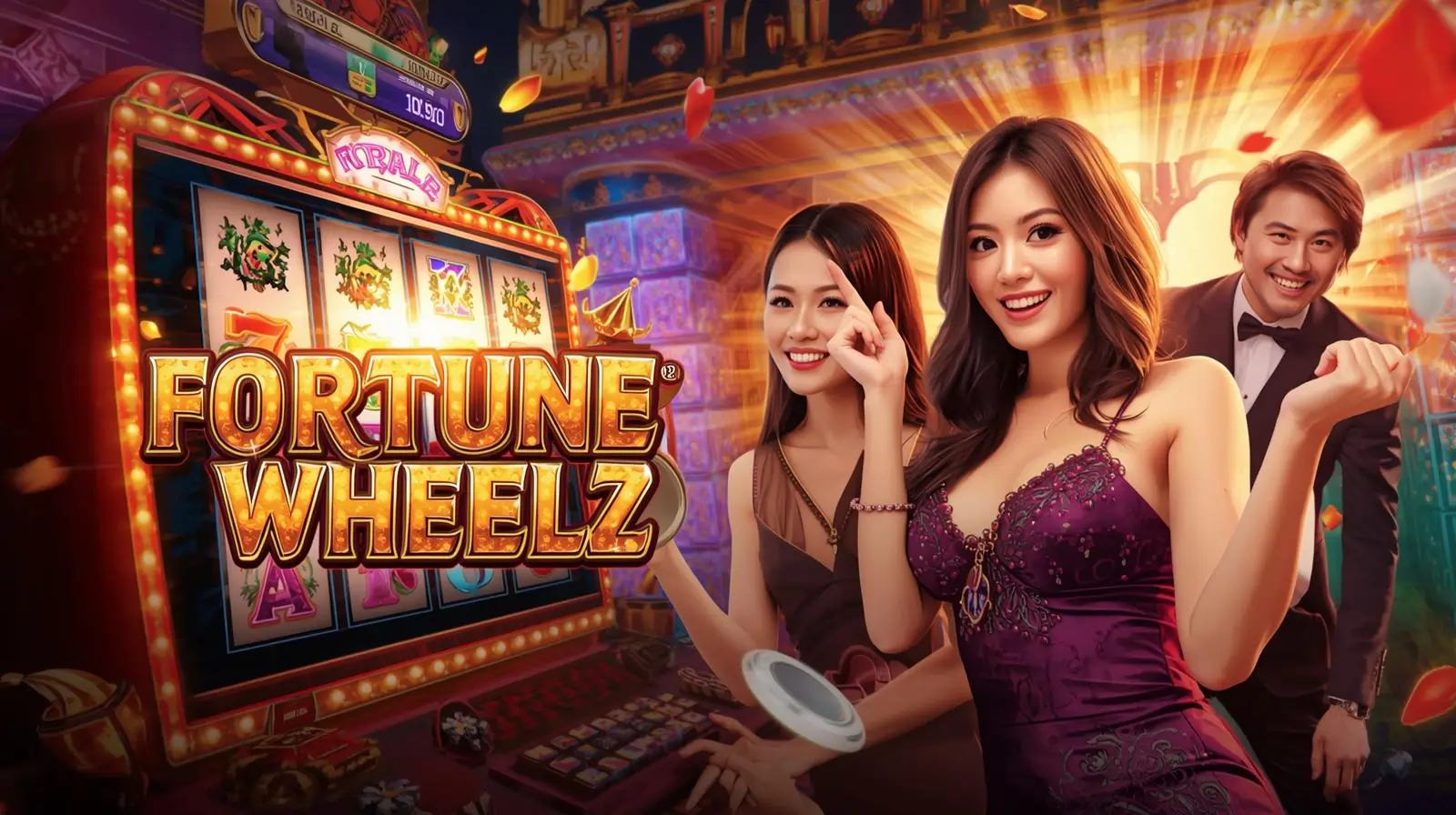 Fortune Wheelz Game featured image with phone and spinning wheel