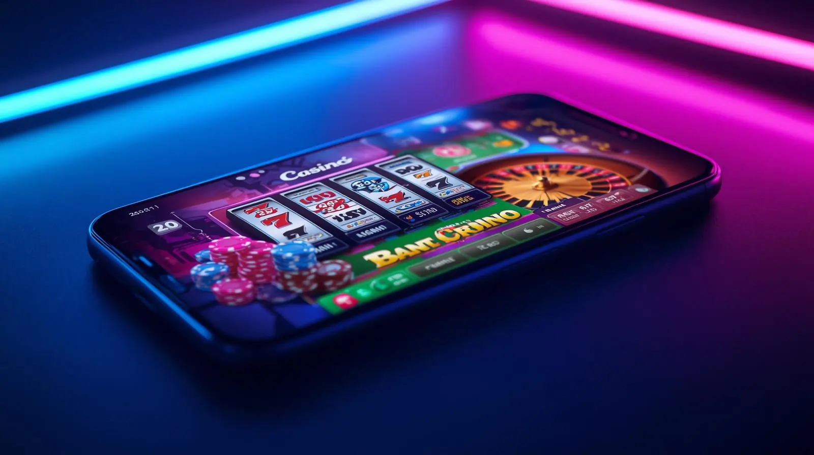 Livada Casino app interface with slots and roulette