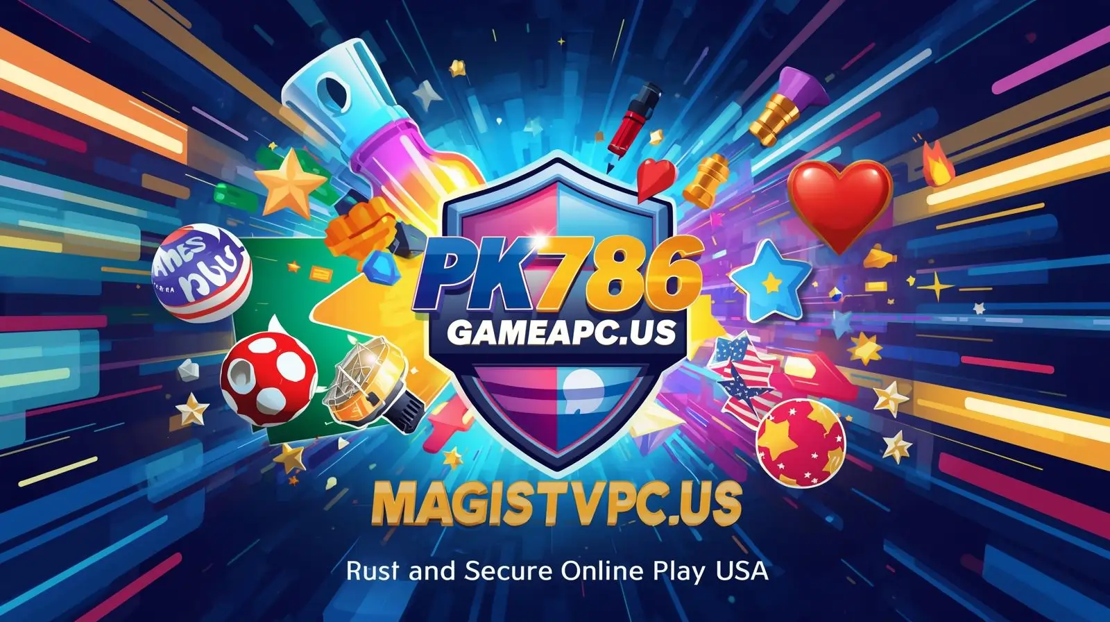 PK786 Game app interface with online gaming visuals