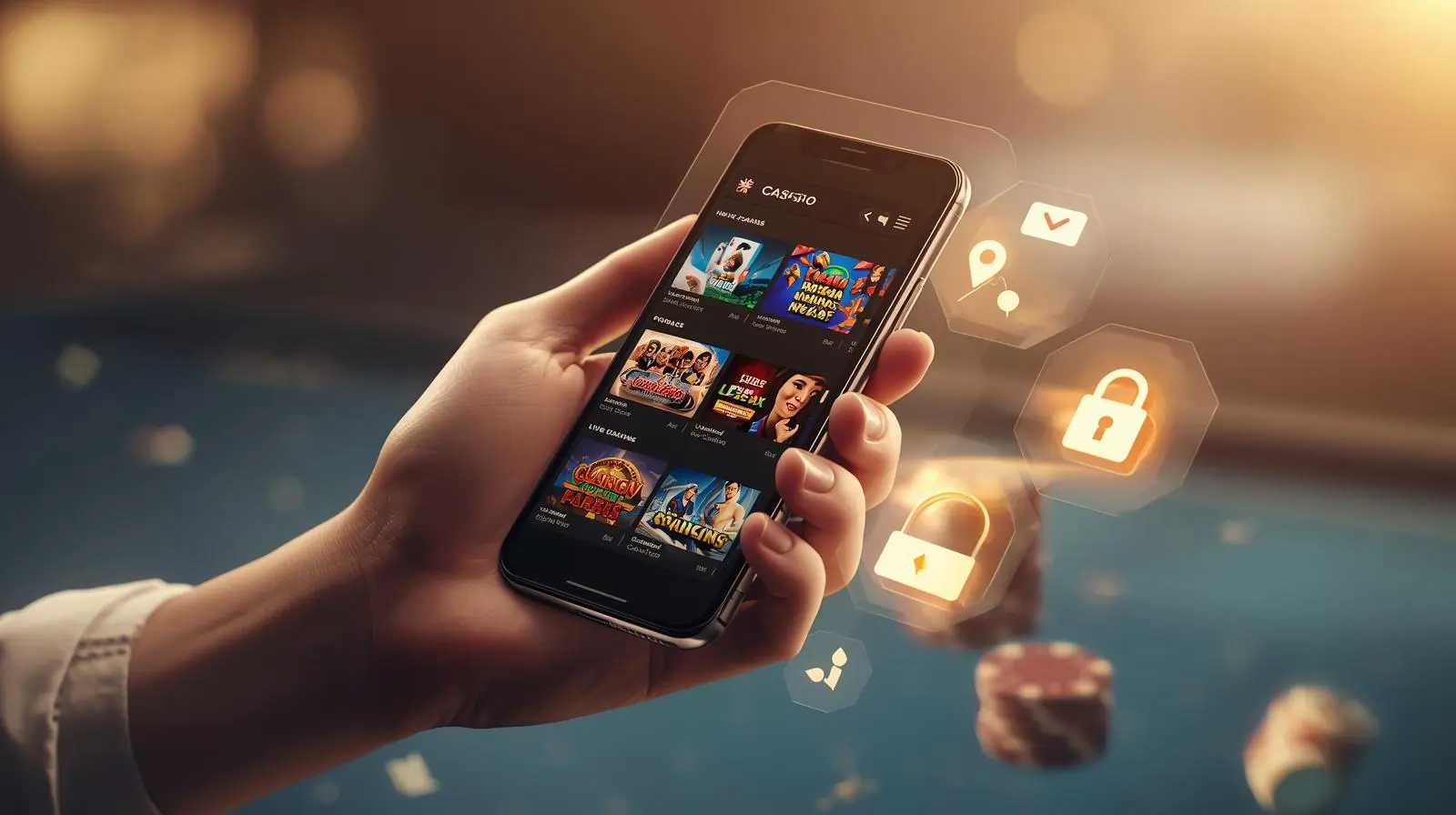 Mobile casino app visual — regional & security focus