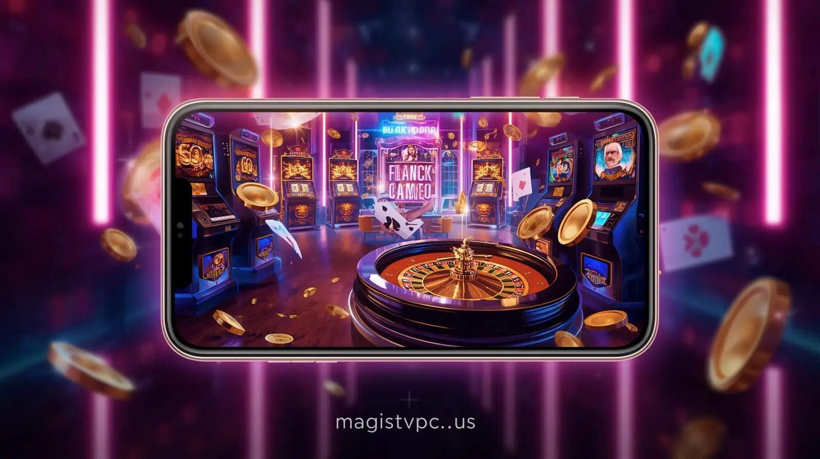 Black Bear Game App showing slots, poker, and roulette