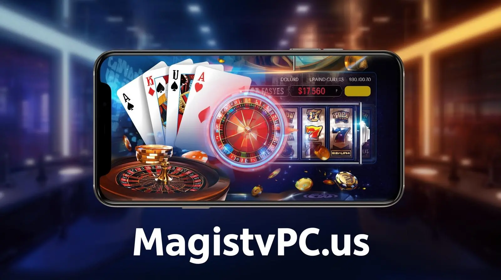 Jackrabbit Game App interface with cards, chips, and roulette wheel