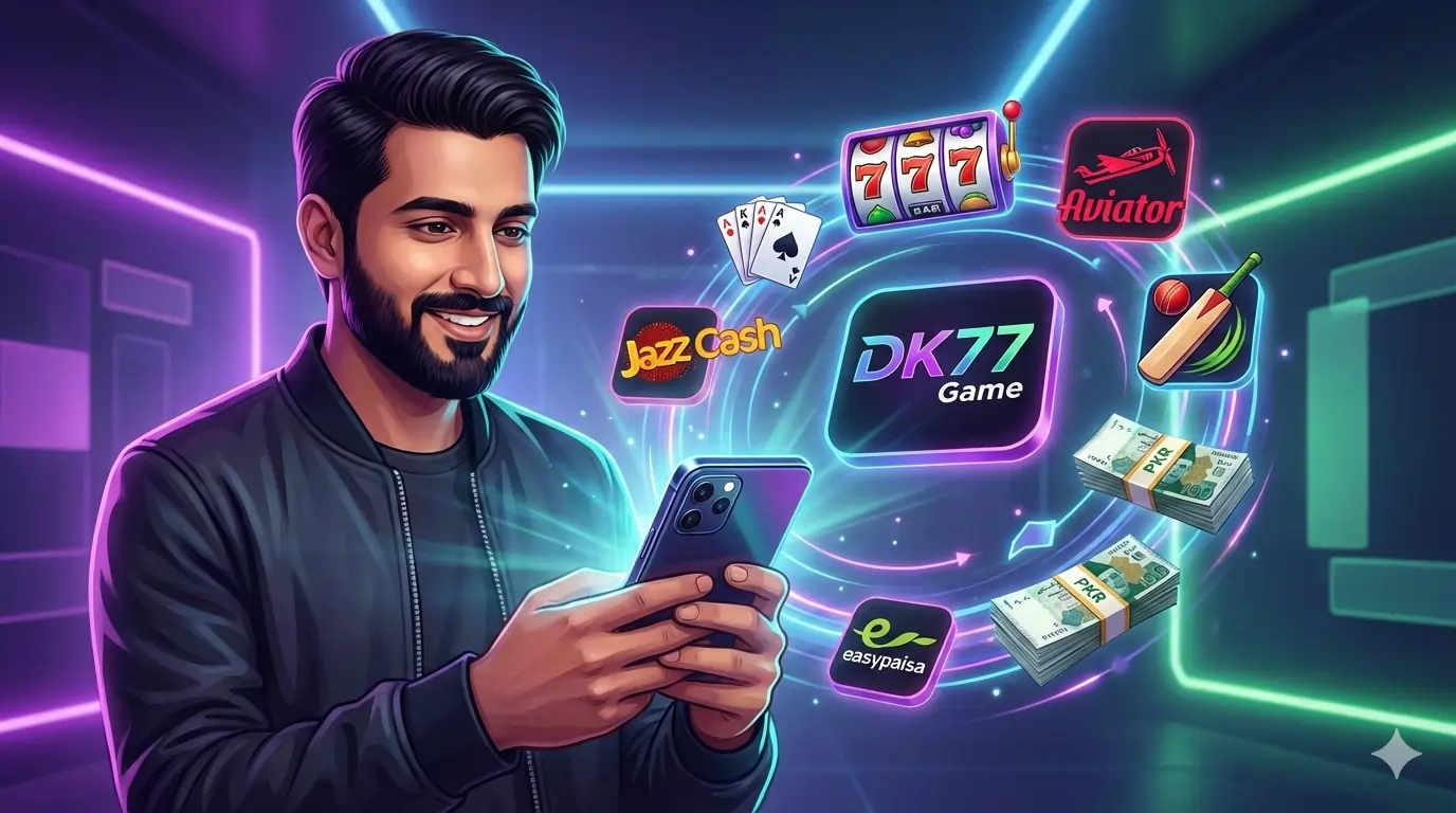 DK77 Game Pakistan real money earning gaming app on mobile